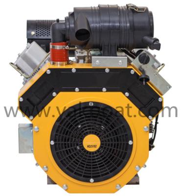 China Air cooled 4 cylinder 27hp 2 stroke diesel engine v-twin parts for sale LP2V92 for sale