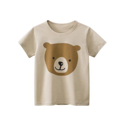 China Anti-Shrink 2-12 Years Children's summer new wholesale children short sleeve candy color baby boys tshirts for sale