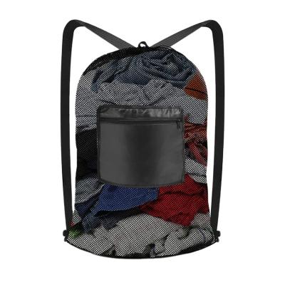 China Durable Custom Made Polyester Men's Travel Wash Bag Mesh Laundry Wash Bag Reusable Net Laundry Bag for sale