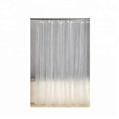 China Sustainable Fashion Premium Rust Resistant PEVA Antibacterial Waterproof Shower Curtain for sale