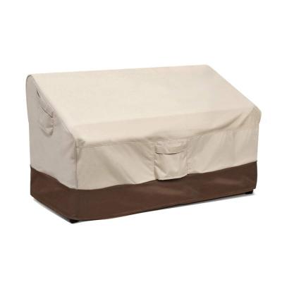 China Modern Style Water Proof Plain 600D Oxford Outdoor Sofa Cover Reusable For Loveseat for sale