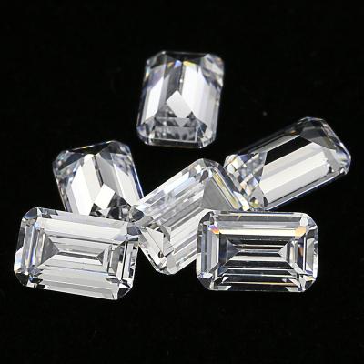 China 7x9mm Color Change Color Octagon Emerald Cut Synthetic Loose Cubic White Zirconia With Wholesale Price for sale