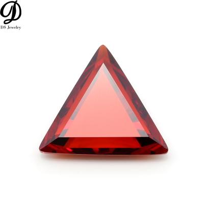 China Good Quality Red Color Fire Triangle Garnet Zircon Gemstones Garnet Stone for sale