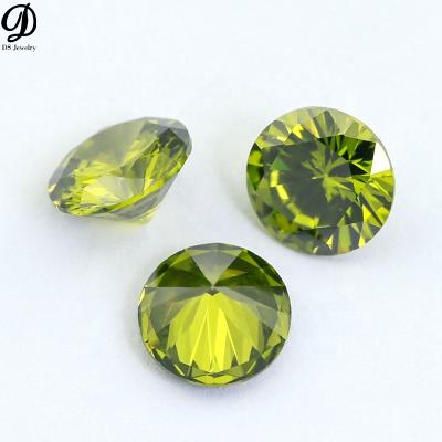 China Hot Selling AAA Jewelry DS Game Or Fire Various Color Loose Gemstone Colors Round Shape Zircon Zircon for sale