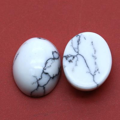 China Color Play Or Turquoise Synthetic Fire Stone Cabochon White Loose Stone For Jewelry / Clothing / Decorations for sale