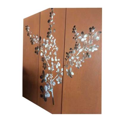 China Bridge Engineering High Quality Rusty Corten Steel Wall Sheet / Corten Wall Panels / Corten Flats After Pre-rusted Treatment for sale