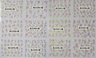 China 3D nail sticker/nail art sticker /nail sticker printing-BLEJ335-346J for sale