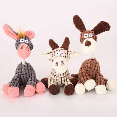 China Hot Viable Donkey Style High Quality Exquisite Design Plush Cotton Rope Dog Knitting Toys for sale