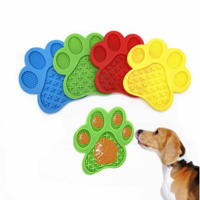 China New Pet IQ Viable Snack Mat Dog Bowl Slow Feeder Annoyed Nemesis Cute Pet Non-Slip Silicone Licking Mat for sale