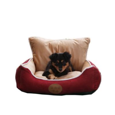 China Breathable Rectangle Fashionable Large Large Dog Bed Indoor Rectangle Bedroom for sale