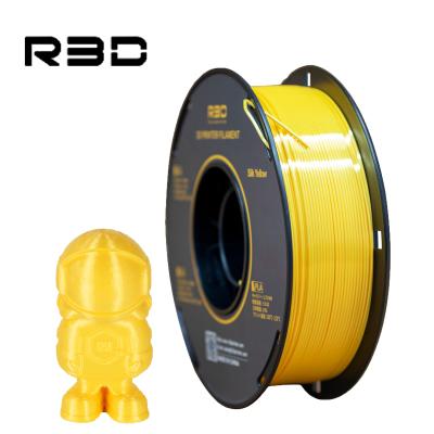 China Factory Direct R3D 3D Printer Filament PLA 1.75MM Yellow Silk 1KG 210*210*90mm for sale