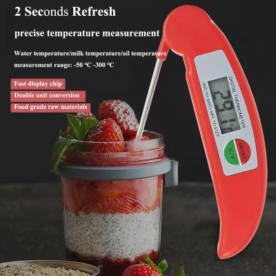 China Cheap Food Grade Thermometer Food Thermometer Cooking Digital Folding Thermometer Meat Thermometers For Cooking Waterproof for sale