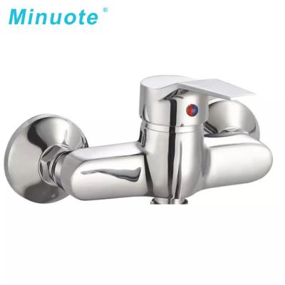 China Luxury Classic Thermostatic Faucets Bathtub Faucets Wall Mounted Brushed Nickel Shower Faucet Set New for sale