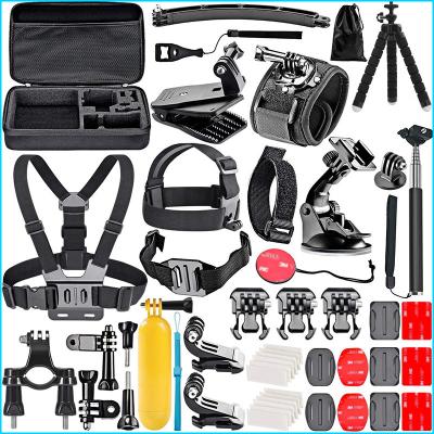 China Support 50 camera news theme action camera accessory bundle in-1 kit for gopro 10 9 8 7 6 5 4 3 4K max for sale