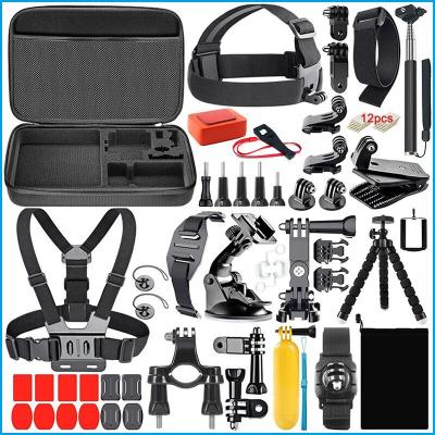 China For GoPro Hero 8/7/6/5/4 Wholesale Sports Camera Accessories Set 65 in-1set For GoPro Hero Sports Action Camera for sale