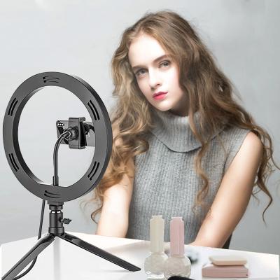 China Wholesale Adjustable Shine 10 Inch Lighting Photographic Ring Light With Tripod Stand Led Ring Light for sale