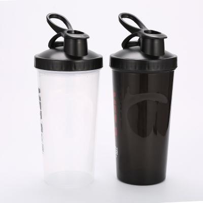 China 2022 Viable Customized Plastic Sport Water Bottle Plastic Protein Shaker Bottle With Shaker Ball for sale