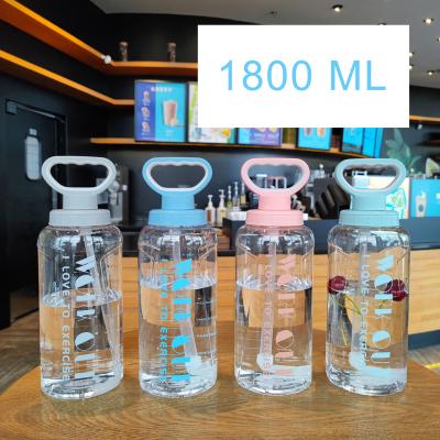 China New design 1800ML portable gym sports hot-selling plastic water bottles sustainable for sale