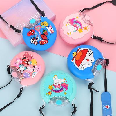 China New Arrivals Viable Donuts Bottle Bread Beverage Cup Purse Plastic Fashion Shoulder Beverage Clip Mini Water Bottles for sale