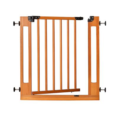 China High quality retractable baby gate baby supplies dog safety gate baby safety gate wooden stair for background for sale