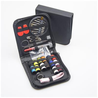 China Wholesale Custom Colorful Hotel Pocket Needle Sewing Organizer Mini Portable Travel Sewing Set Kit With Black Bag Sewing Kits Yarn for sale