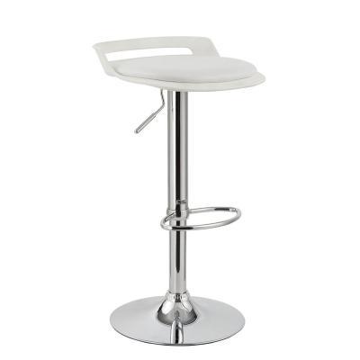 China (Size)Adjustable Luxury Chair and Sneak Bar Stool Outdoor Seats Replacement Umpire Chairs Kitchen Height Adjustable Bar Stool with Chrome Footrest for sale