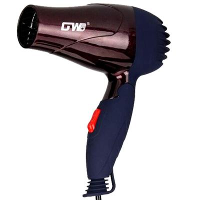 China OEM GW-555 Mini Foldable Household Travel Hotel Drawer Blow Foldable Hair Dryer with 1.23m Cable for sale