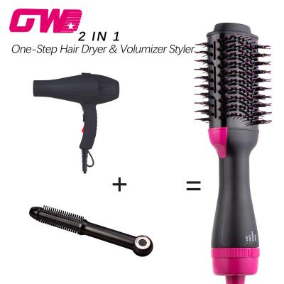 China Hotel Stage Hair Dryer Professional Negative Ion Ionic Hair One Styler 3 in 1 Hot Blow Dryer Electric Airbrush Hair Straightener for sale