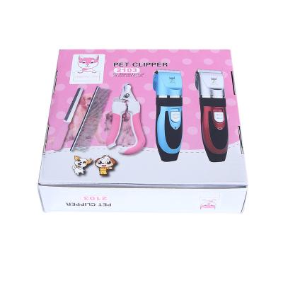 China Outdoor USB Rechargeable Clipper Trimmer for Pet with Tools Pet Pliers Comb Folder for sale