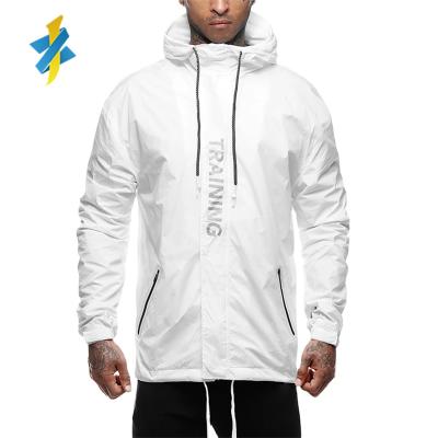 China Custom Men's Tracksuit Lightweight Training Anorak Waterproof Jackets Breathable For Men Printed Logo Printing for sale