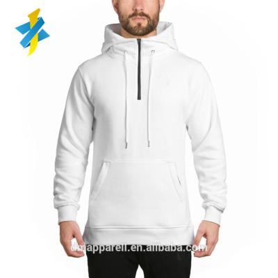 China 1/4 Sleeve Gym Breathable Tracksuit Custom Men's Zipper Pullover Long Top Raglan Hoodie for sale