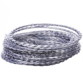 China Guaranteed High Strength High Strength Burr Barbed Wire Mesh Roll Quality Razor Wire for sale