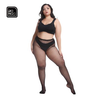 China BONAS New Breathable Color Women's Sexy Mesh Body Stockings Skirt Ladies Plus Size Tight Sexy Underwear for sale