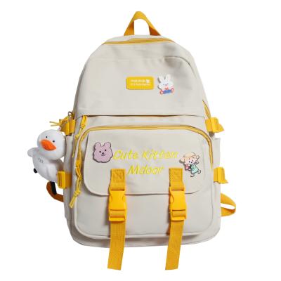 China Girls Waterproof Canvas Backpack School Bags For Teenagers for sale