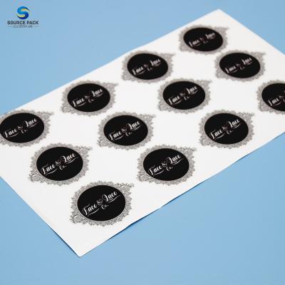 China Waterproof Round Adhesive Label Sticker Custom Printed Round Print Transparent Logo Waterproof Plastic Round Sticker Product Stickers for sale