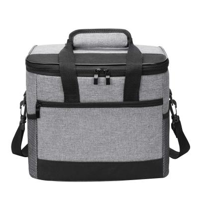 China Polyester Medium Size Insulated Thermal Cooler Lunch box bag work Picnic bag for sale