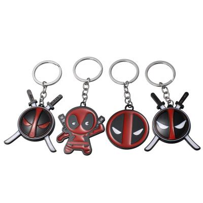 China Durable Customizable Dead Pool Key Chain Toys Shape Avengers 3 Infinity War Thor's Hammer Storm Key Ring Key Chain Marvel New for sale