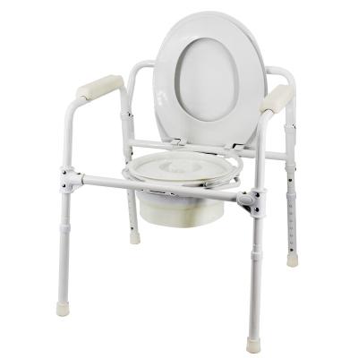 China homecare toilet chair hospital commode steel folding chair for old MK04009 for sale