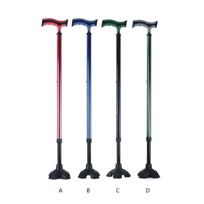 China PVC Adjustable Elderly Walking Medical Cane Portable Hand Mobility Aid Walking Stick MK07023 for sale