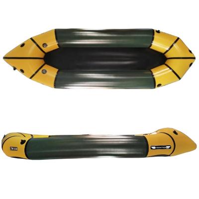 China Lightweight Inflatable TPU Wholesale 2 Person TPU Coated Fabric Paddle Kayak Packraft for sale