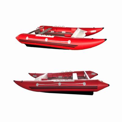 China Hot Selling Large Quality PVC Catamaran Aluminum Inflatable Boat Boat PVC Material Inflatable Boat for sale