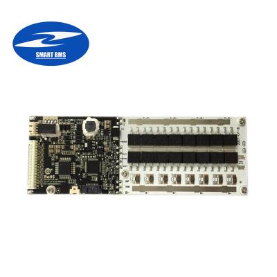 China 7S BMS smart pcm board bms for 7S Solar Li-ion 24V 60A UART RS485 with balancing bms for sale