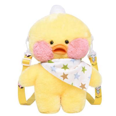 China Hot Fruit Duck Plush Toy Stuffed Animal Duck Toy Backpack Amazon School Bag Lalafanfan Selling Anti-theft Manufacturer Customization for sale