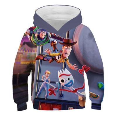 China Polyester Fiber Source Manufacturers Can Customize Game Toy Story 3D Peripheral Printing Children's Digital Sweater for sale