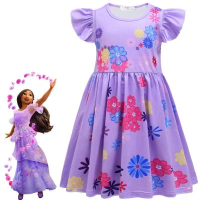 China Mirabel Carnival Easter Madrigal Princess Dress Encanto Dress Cosplay Costume Kids Fancy Polyester for sale