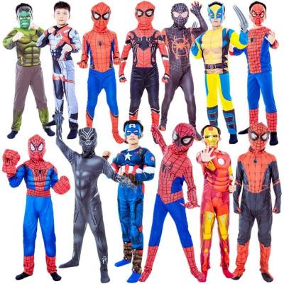 China Hero Spider Costume Jumpsuit For Kids Spandex Zentai Boy Cosplay 3D Overalls 3D Cosplay Clothing Hy0040900 for sale