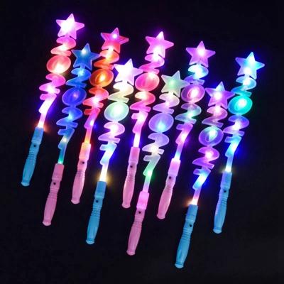 China New Year Light Fairy Star Color Candy Sticks LED Components LED Components Plastic + Electronic Flashing Flashing Magic Wand Fluorescent Plastic Sticks Concert Light Up Toy for sale