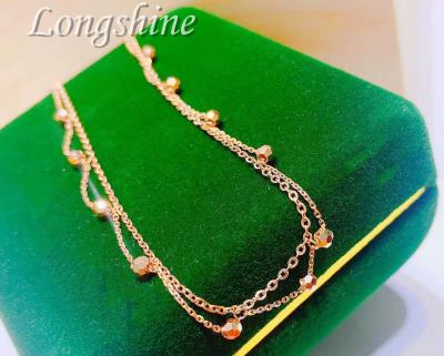 China Trendy Charm Anklet Chain Summer Beach Foot Jewelry 18K Gold Anklet for sale