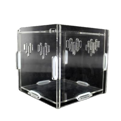 China Viable Cage Acrylic Reptile Tarantula Feeding Box Small Pet Cages For Sale for sale