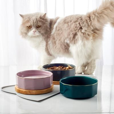 China Round Pet Bowl Viable Classic Non-Skid Hard Large Dog Bowl Luxury Pet Bowl for sale